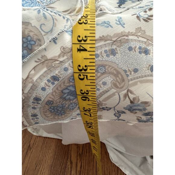 Vintage 90s Alyn Paige Floral Paisley Cowl Neck Shift Dress Juniors Size 9/10 - Picture 9 of 9